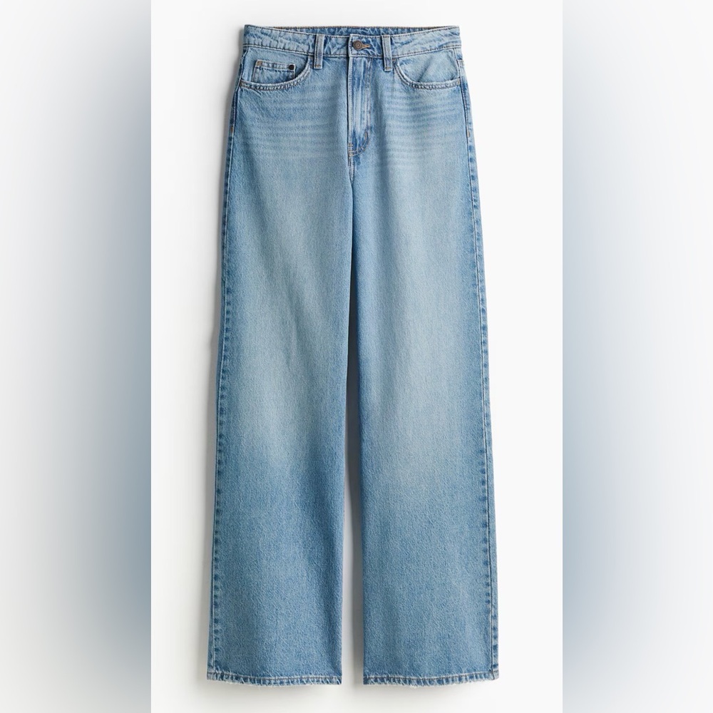 NWT H&M Wide High Waist Women's Jeans Size US 10